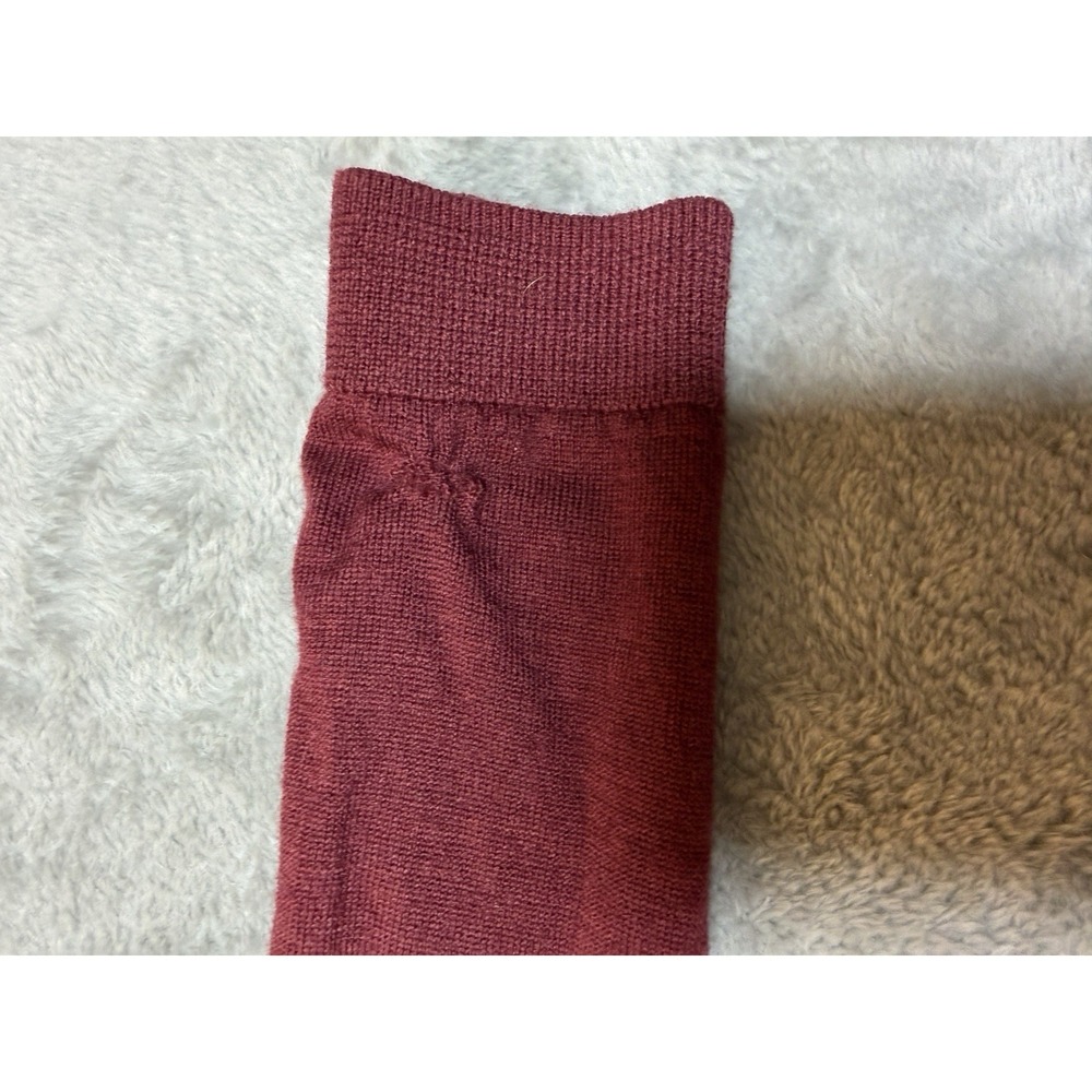 Brooks Brothers Merino Wool Turtleneck Sweater Womens Small Burgundy Long Sleeve - Picture 10 of 12